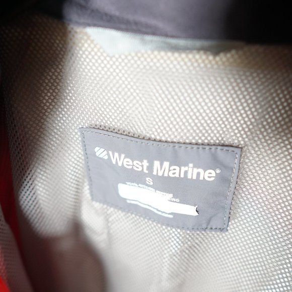 Small West Marine Red Sailing Jacket/ Rain Jacket - Picture 3 of 4